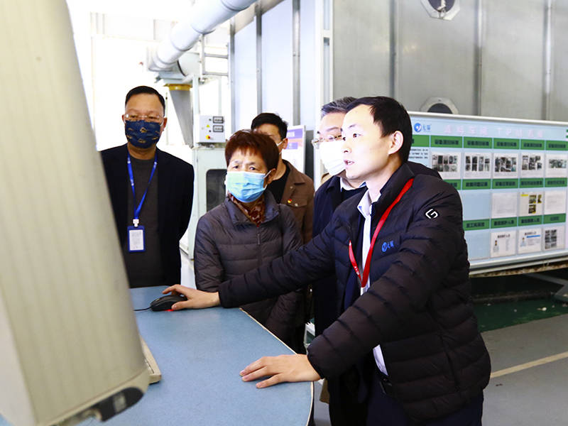  安徽省纺织行业协会到拉斯维加斯9888科技调研走访 